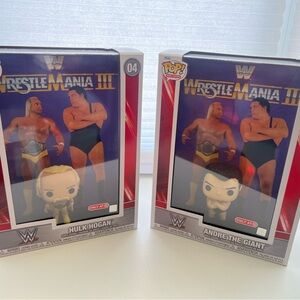 Funko WWE WrestleMania III Pop Figures - Hulk Hogan and Andre the Giant